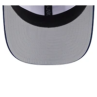 Casquette ajustable 9SEVENTY pour homme New Era, blanc/bleu marine universitaire, Seattle Seahawks Established Patch