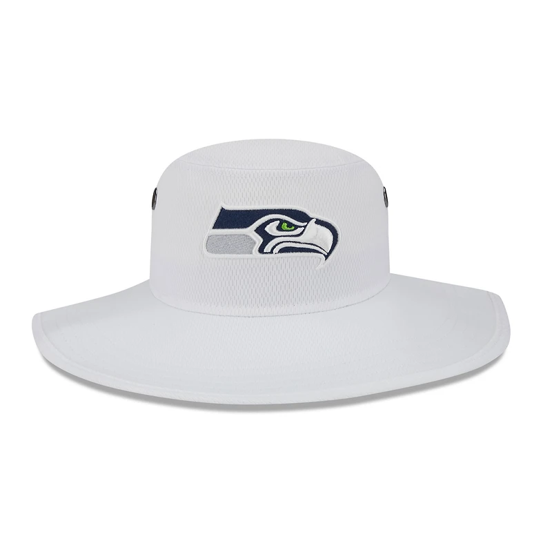 Chapeau bob panama New Era Seattle Seahawks 2023 NFL Training Camp blanc pour homme