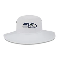 Chapeau bob panama New Era Seattle Seahawks 2023 NFL Training Camp blanc pour homme