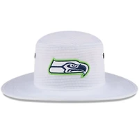 Bob New Era blanc Seattle Seahawks 2024 NFL Training Camp Panama pour homme