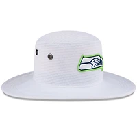 Bob New Era blanc Seattle Seahawks 2024 NFL Training Camp Panama pour homme