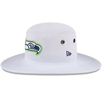 Bob New Era blanc Seattle Seahawks 2024 NFL Training Camp Panama pour homme
