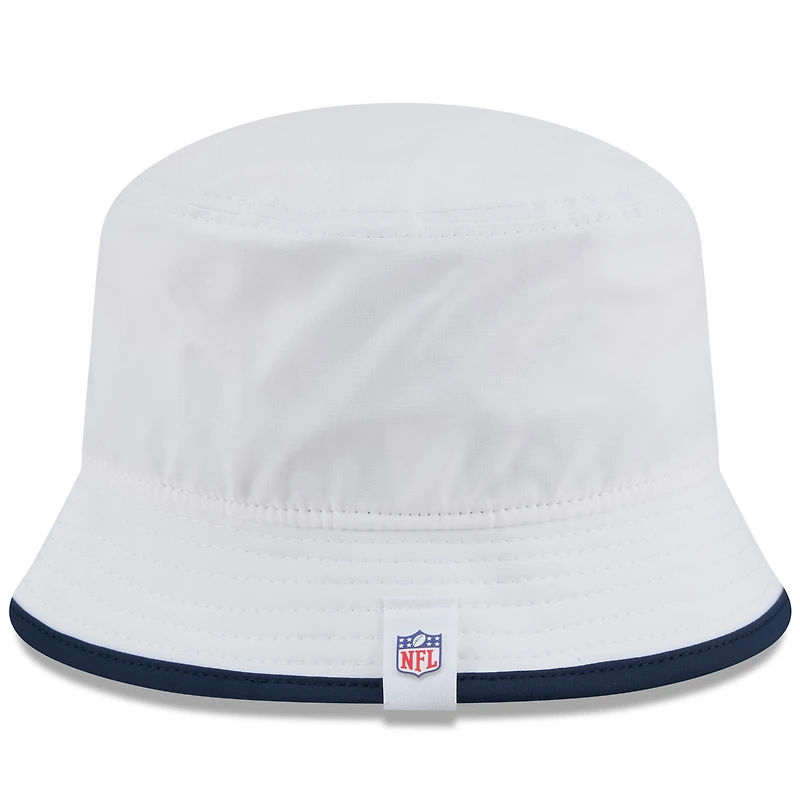 Men's New Era  White Seattle Seahawks 2025 NFL Training Camp Stretch Bucket Hat