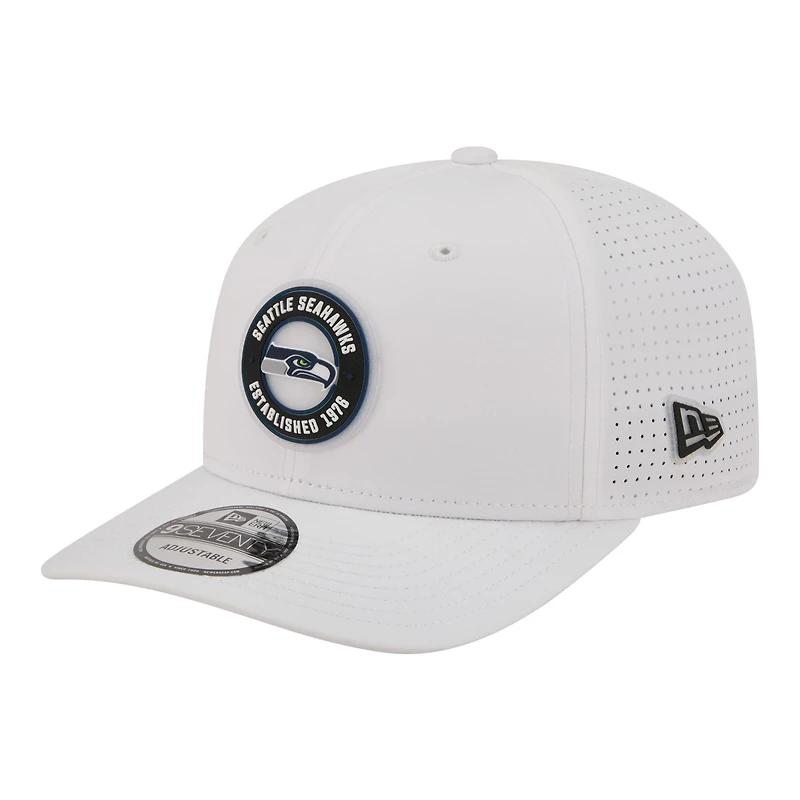 Casquette ajustable New Era blanche Seattle Seahawks COOLERA 9SEVENTY pour homme