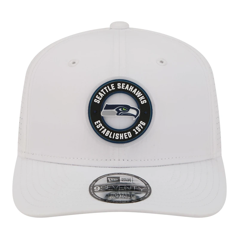Casquette ajustable New Era blanche Seattle Seahawks COOLERA 9SEVENTY pour homme