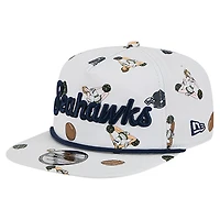 Men's New Era  White Seattle Seahawks Team Cheer 19TWENTY Snapback Hat
