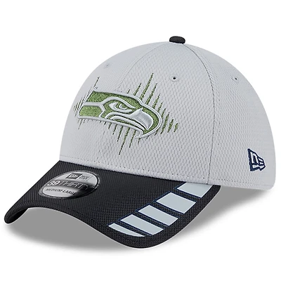 Men's New Era  Wolf Gray Seattle Seahawks 2025 Rivalries Collection Fan Pack 39THIRTY Flex Hat