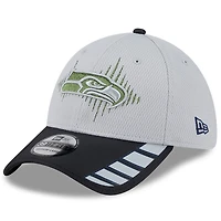Men's New Era  Wolf Gray Seattle Seahawks 2025 Rivalries Collection Fan Pack 39THIRTY Flex Hat
