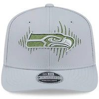 Men's New Era  Wolf Gray Seattle Seahawks 2025 Rivalries Collection Fan Pack 9SEVENTY Adjustable Hat