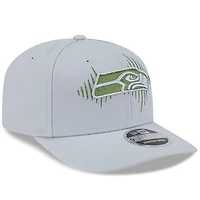 Men's New Era  Wolf Gray Seattle Seahawks 2025 Rivalries Collection Fan Pack 9SEVENTY Adjustable Hat