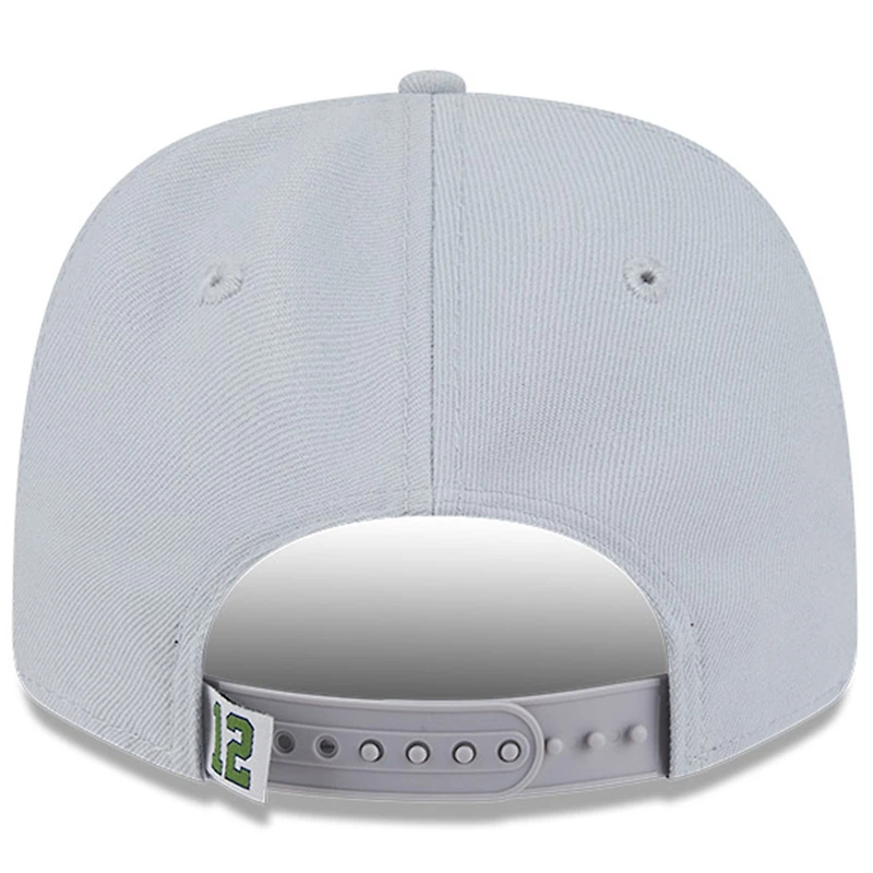 Men's New Era  Wolf Gray Seattle Seahawks 2025 Rivalries Collection Fan Pack 9SEVENTY Adjustable Hat
