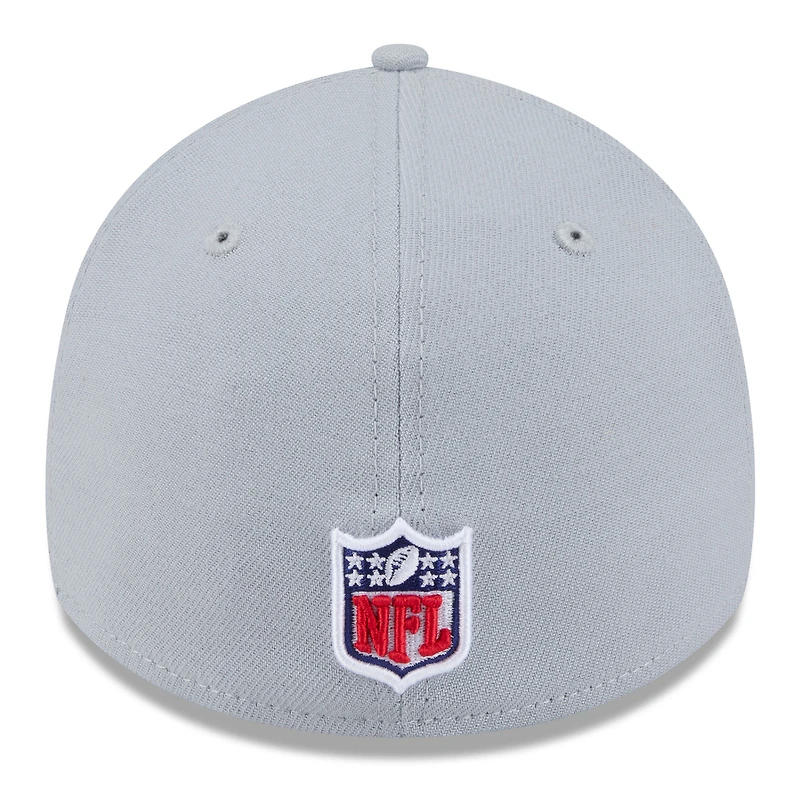 Casquette 39THIRTY Flex Sideline pour homme, collection 2025 Rivalries des Seattle Seahawks, gris loup New Era