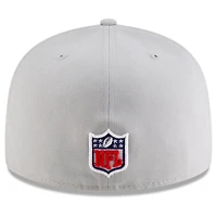 Men's New Era  Wolf Gray Seattle Seahawks 2025 Rivalries Collection Sideline Rope 59FIFTY Fitted Hat