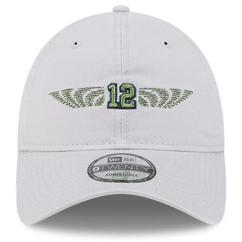 Casquette ajustable Équipe 9TWENTY pour homme, collection 2025 Rivalries des Seattle Seahawks, gris loup New Era