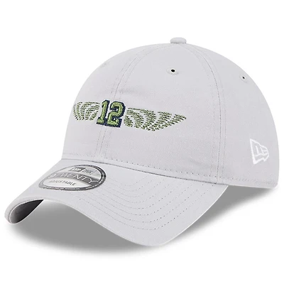 Casquette ajustable Équipe 9TWENTY pour homme, collection 2025 Rivalries des Seattle Seahawks, gris loup New Era