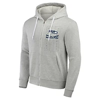 Men's NFL x Darius Rucker Collection by Fanatics Heather Gray Seattle Seahawks Domestic Full-Zip Hoodie