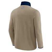 Men's NFL x Darius Rucker Collection by Fanatics  Tan Seattle Seahawks Heavyweight Polar Fleece Full-Zip Jacket