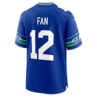 Men's Nike 12s Royal Seattle Seahawks Alternate 50th Season Game Jersey