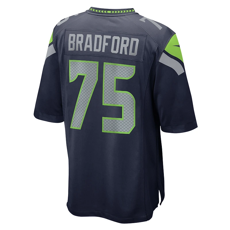 Maillot de match Nike Anthony Bradford College Navy pour homme des Seattle Seahawks