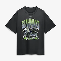 T-shirt Nike noir Seattle Seahawks 12 As One pour homme