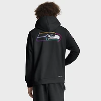 Sweat à capuche Nike noir pour homme des Seattle Seahawks NFL Crucial Catch 2025 Sideline Dri-FIT