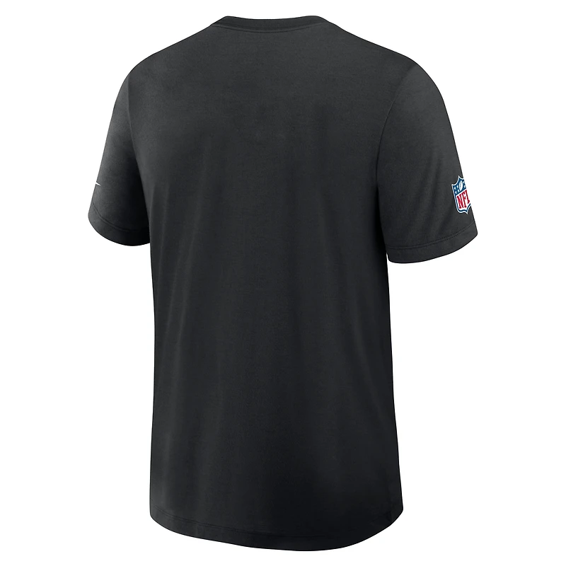 T-shirt Nike noir Seattle Seahawks 2026 NFL Crucial Catch pour homme, en tissu Dri-FIT Tri-Blend.