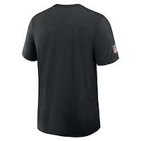 T-shirt Nike noir Seattle Seahawks 2026 NFL Crucial Catch pour homme, en tissu Dri-FIT Tri-Blend.