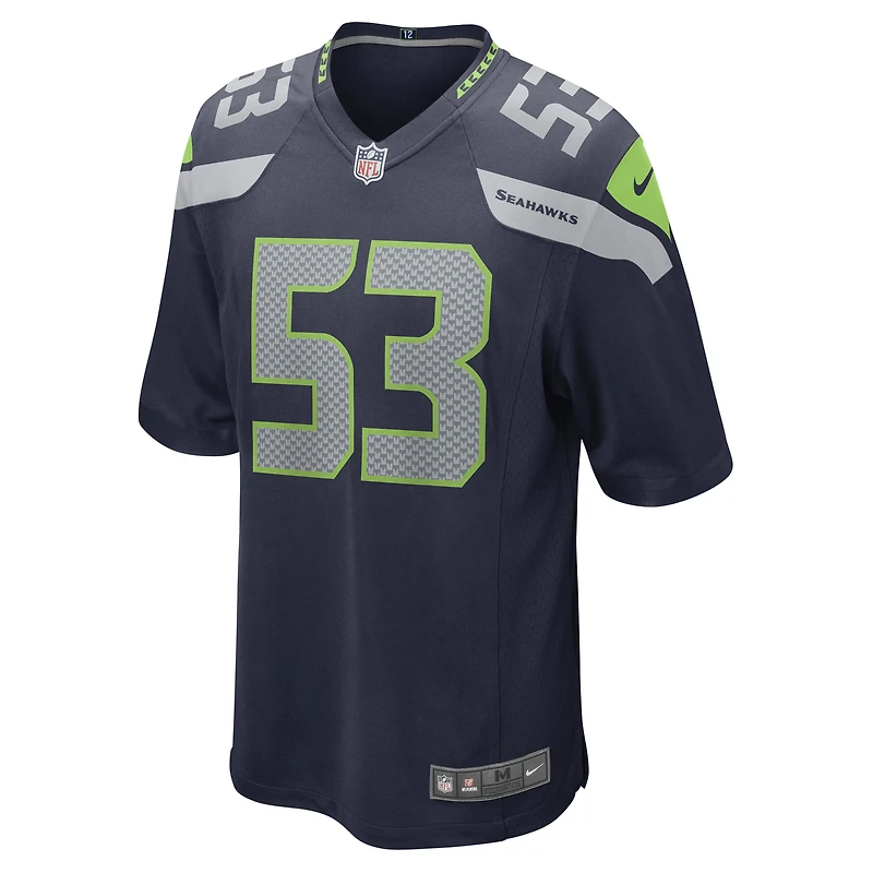 Maillot de joueur jeu Nike Boye Mafe College Navy Seattle Seahawks pour hommes