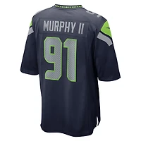 Maillot de jeu joueur Nike Byron Murphy II College Navy pour homme des Seattle Seahawks