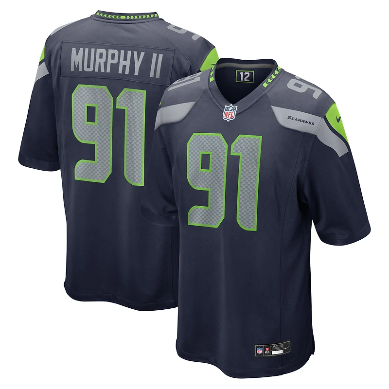 Men's Nike Byron Murphy II College Navy Seattle Seahawks Player Game Jersey