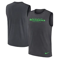Débardeur Nike Primetime Legend Dri-FIT pour homme, couleur charbon, Seattle Seahawks
