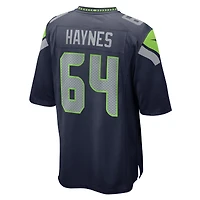 Men's Nike Christian Haynes  College Navy Seattle Seahawks Game Jersey