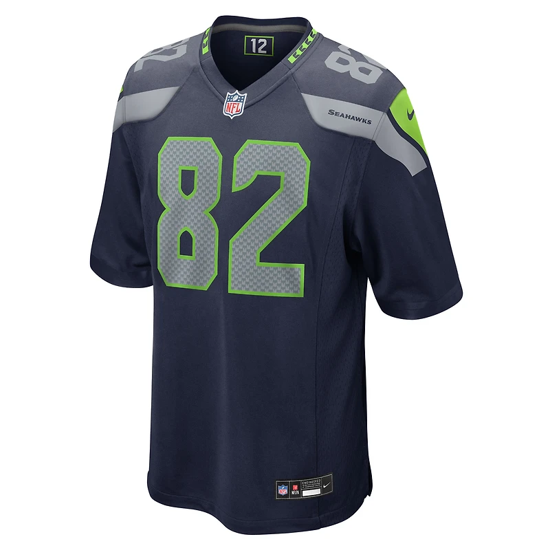 Maillot Nike Cody pour homme, blanc, bleu marine, équipe des Seattle Seahawks