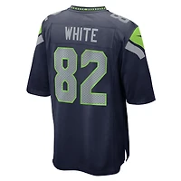 Maillot Nike Cody pour homme, blanc, bleu marine, équipe des Seattle Seahawks