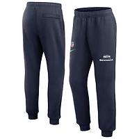 Pantalon Nike College Navy Seattle Seahawks 2023 Sideline Club Fleece pour Homme