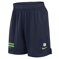 Men's Nike College Navy Seattle Seahawks 2024 Sideline Performance Mesh Shorts