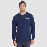 T-shirt à manches longues Nike College Navy pour homme, collection Rivalries 2025, Seattle Seahawks