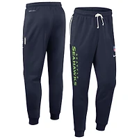 Pantalon fuselé Nike College Navy Seattle Seahawks 2025 Sideline Standard Issue Ground Game Dri-FIT pour homme