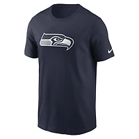 Men's Nike College Navy Seattle Seahawks Essential Logo T-Shirt
