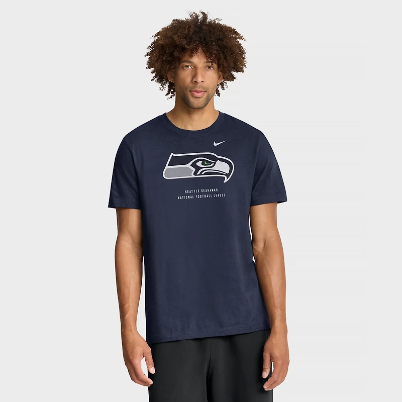 T-shirt Nike Essential Seattle Seahawks bleu marine universitaire pour homme