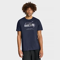 T-shirt Nike Essential Seattle Seahawks bleu marine universitaire pour homme