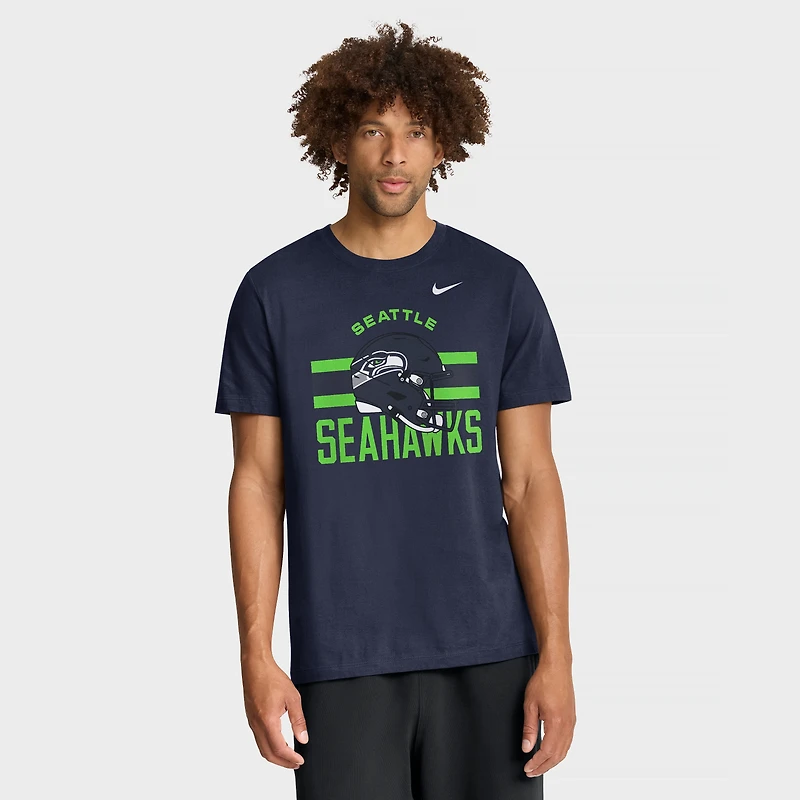 Men's Nike College Navy Seattle Seahawks Essential T-Shirt