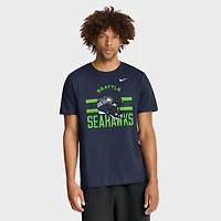 Men's Nike College Navy Seattle Seahawks Essential T-Shirt
