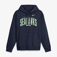 Men's Nike College Navy Seattle Seahawks Expect Victory Club Fleece Pullover Hoodie