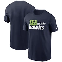 T-shirt Nike College Navy Seattle Seahawks Hometown Collection pour homme