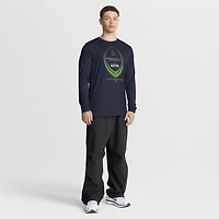 Men's Nike College Navy Seattle Seahawks Legend Icon Dri-FIT Long Sleeve T-Shirt