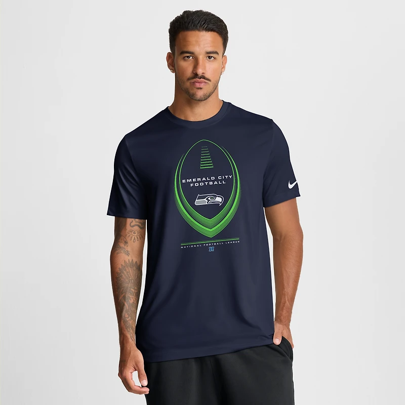 Men's Nike College Navy Seattle Seahawks Legend Icon Dri-FIT T-Shirt