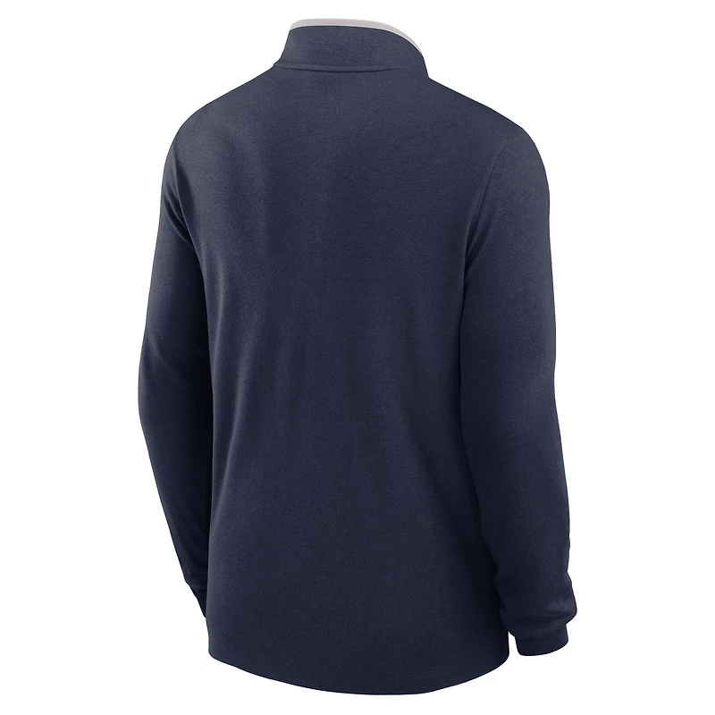 Pull léger Nike Victory Dri-FIT demi-zip bleu marine pour homme des Seattle Seahawks