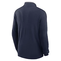 Pull léger Nike Victory Dri-FIT demi-zip bleu marine pour homme des Seattle Seahawks