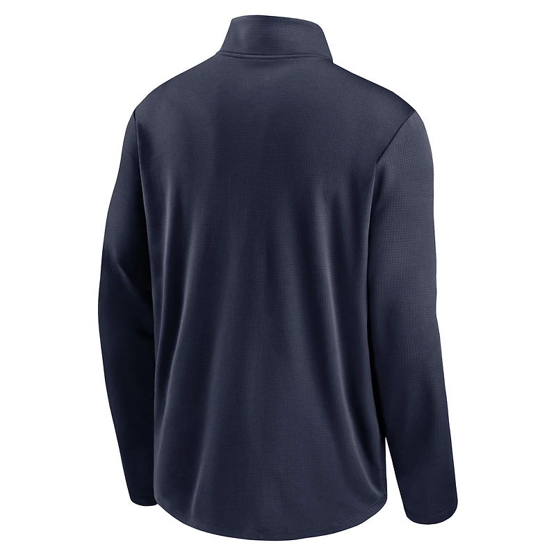 Men's Nike College Navy Seattle Seahawks Pacer Half-Zip Pullover